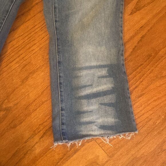 Coco Ankle length or roll up jeans, wide, leg, high waist, size 14 W - Picture 3 of 12